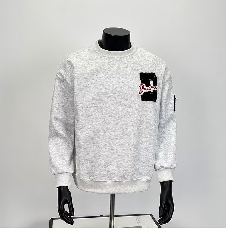 Versatile Cartoon Creative Printed Round Neck Hoodie Loose Top_voghion.com