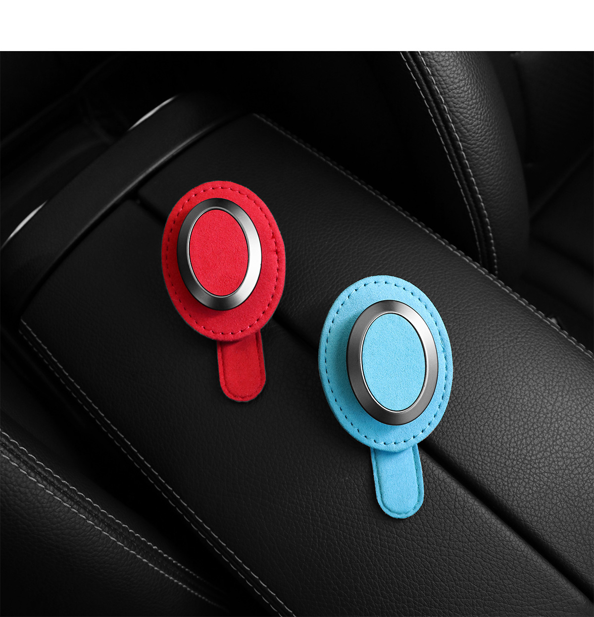 Car suede glasses clip glasses frame car sun visor sunglasses clip multi-function card clip car interior accessories