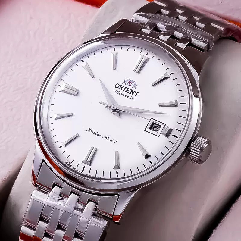 机械表大表盘泡泡镜实心钢表带防水男士时尚东方双狮经典款腕表