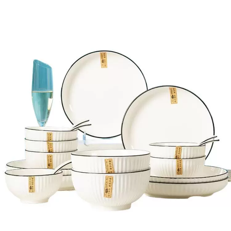 Modern creative set, ceramic tableware, Nordic style