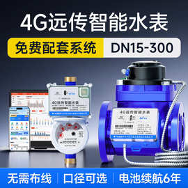 社为4G无线远传智能水表工业用大口径法兰远程水表赠能耗监测系统