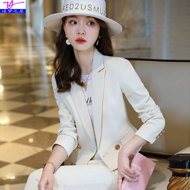 Quality short autumn classic suit jacket for leisure, Chanel style