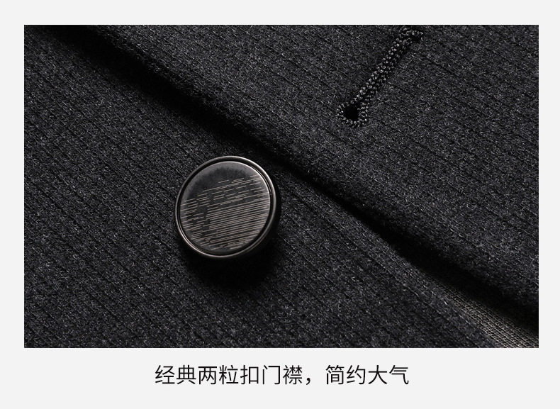 Áo vest nam dệt kim hai cúc chất liệu len pha, không nhăn, có lót trong — Màu nâu cà phê, Màu xanh dương, màu xám, màu đen chi tiết 22