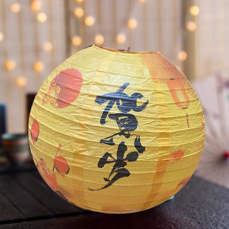 2025 New Style Fortune Mid-Autumn Festival National Style Lanterns National Day Decoration Handmade Lanterns Shopping Mall Window Spring Festival Lanterns