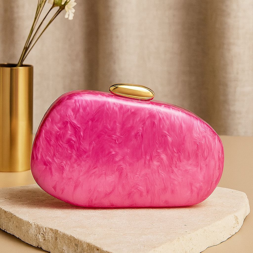 Borsa a tracolla leggera e lussuosa da donna in acrilico con conchiglia - Elegante pochette per feste serali, matrimoni e uso quotidiano. Borsa a tracolla alla moda in acrilico con conchiglia._voghion.com