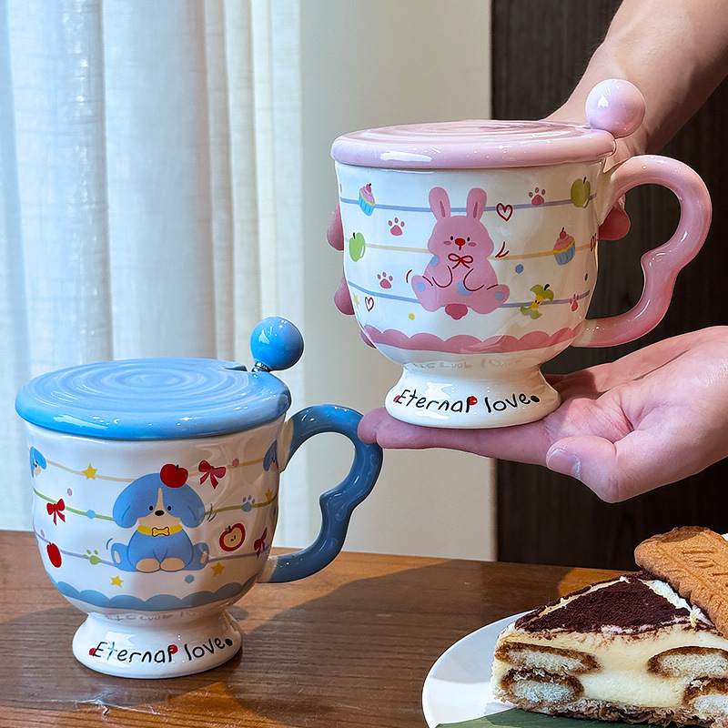 Regalos de cumpleaños de alto valor para niños y niñas, novias, tazas de cerámica, tazas de pareja, recuerdos prácticos