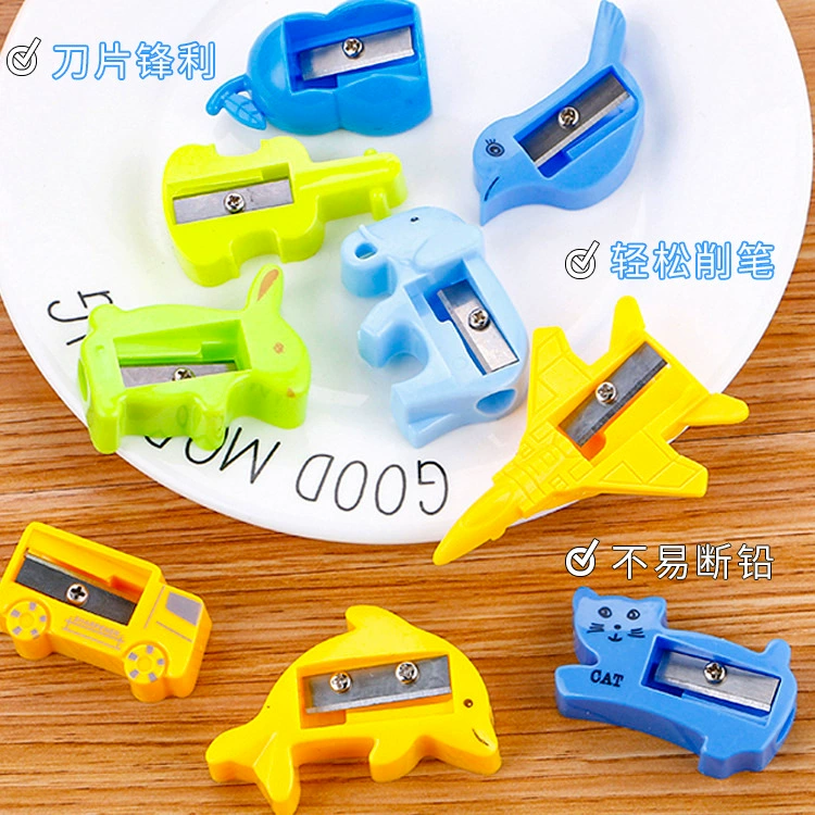 Милый карамельный цвет маленькая точилка для карандашей Творческий мультфильм Обучение канцелярские принадлежности точилка для карандашей Заводской магазин