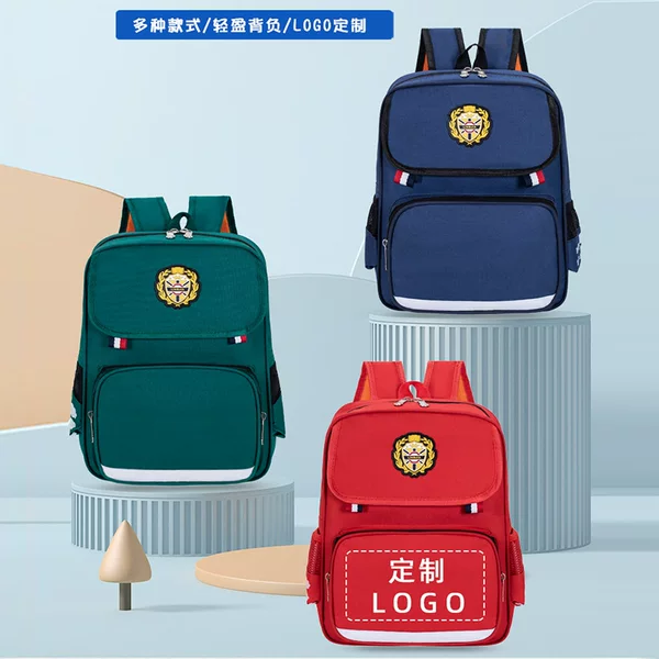 Factory wholesale schoolbag English style kindergarten printing schoolbag LOGO night reflective children's shoulder bag