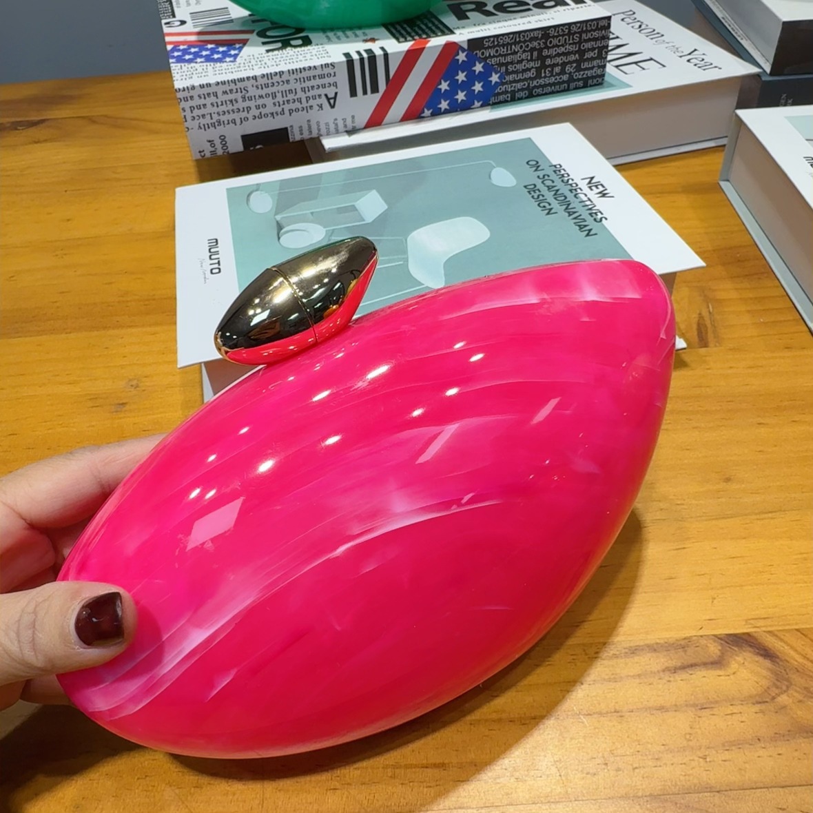 2025 nueva bolsa de cena de lujo transfronteriza bolsa de moda de fiesta acrílica bolsa de mano bolsa de boda oval