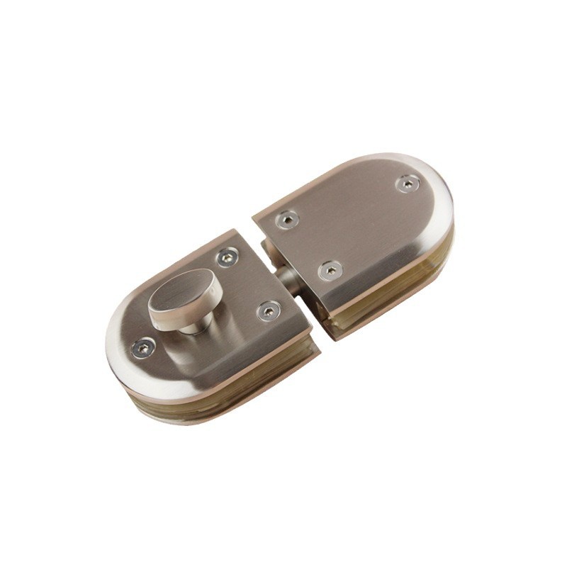 Cerradura central de vidrio de aleación de zinc personalizada cerradura de doble puerta de oficina cerradura de vidrio cerradura de puerta de vidrio sin marco