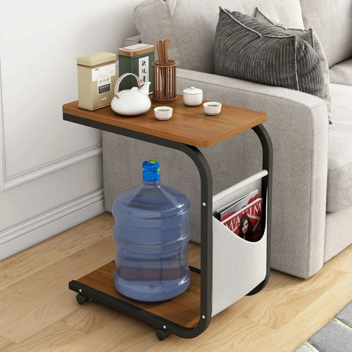 ✅Movable Small Coffee Table Bedside Table Living Room Home Use Simple Small Table Sofa Bed Side Table Shelf Corner Stand