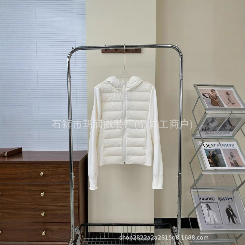 LULUの代替品、90％グースダウン、女性用フード付きスリムフィット軽量ダウンジャケット|undefined