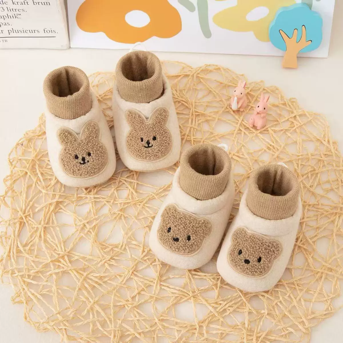 春秋冬季婴儿步前鞋0-1岁3-6个月男女宝宝婴幼软底学步新生防滑