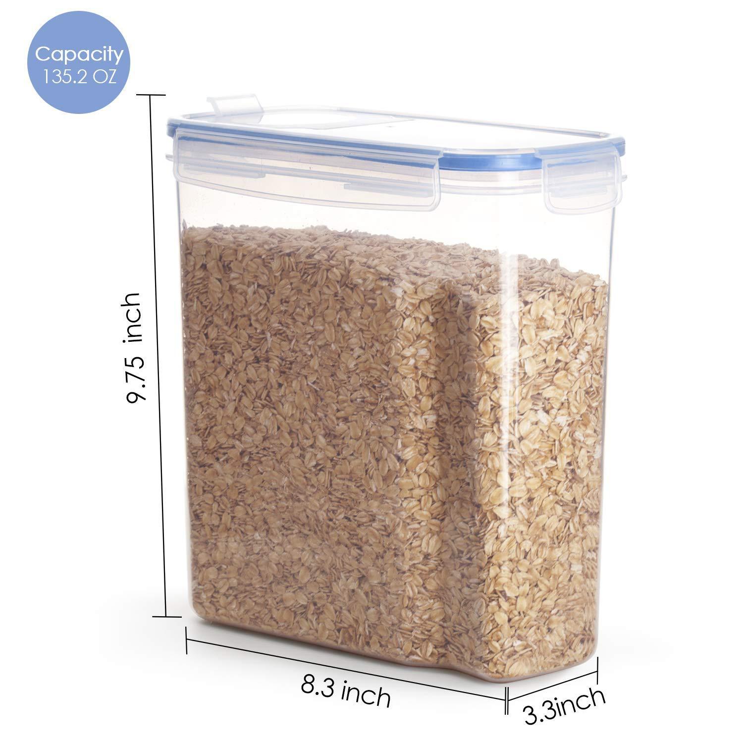 Transfronterizo 4L gran tanque de plástico sellado conjunto de cocina almacenamiento tanque de almacenamiento almuerzo granos cocina de comedor diario