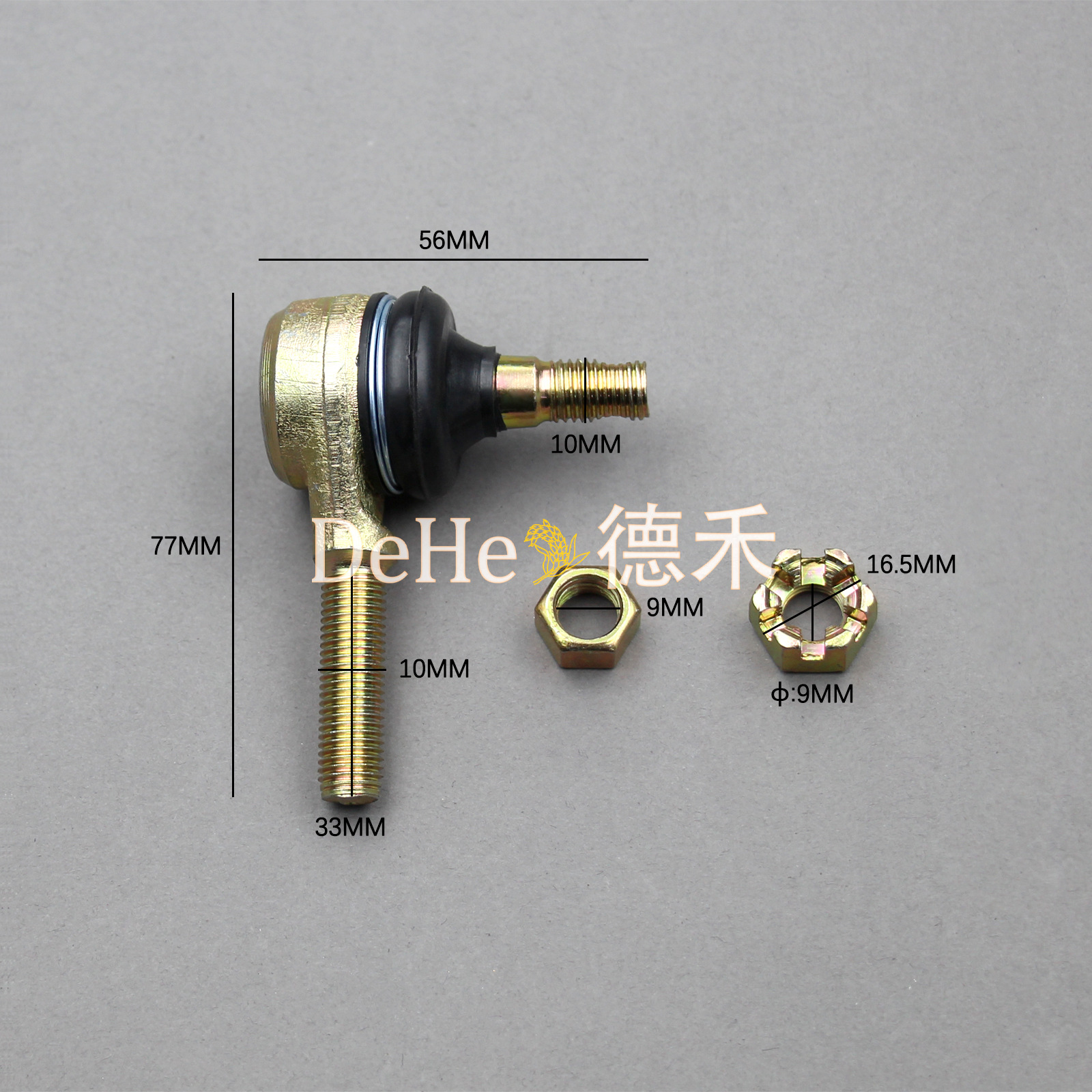 Four-Wheel Atv Go-Kart Ball Joint Steering Rod Ball Joint Front Suspension M10M12 Positive and Negative Thread Tapered Ball Joint