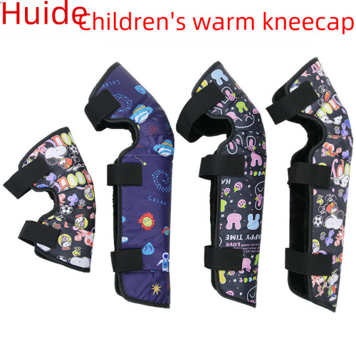 Children's Knee Warmers Winter Warmth Riding Cold Protection Leg Guards Electric Bike Knee Warmers Autumn and Winter Unisex Kids Fleece Motorcycle Knee Guards