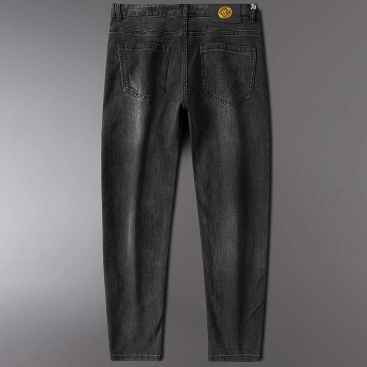 Abbigliamento da uomo di grandi dimensioni, jeans di nuova qualità primaverili e autunnali, elastici da uomo lavati e grassi aggiunti, jeans da lavoro slim fit, da uomo_voghion.com