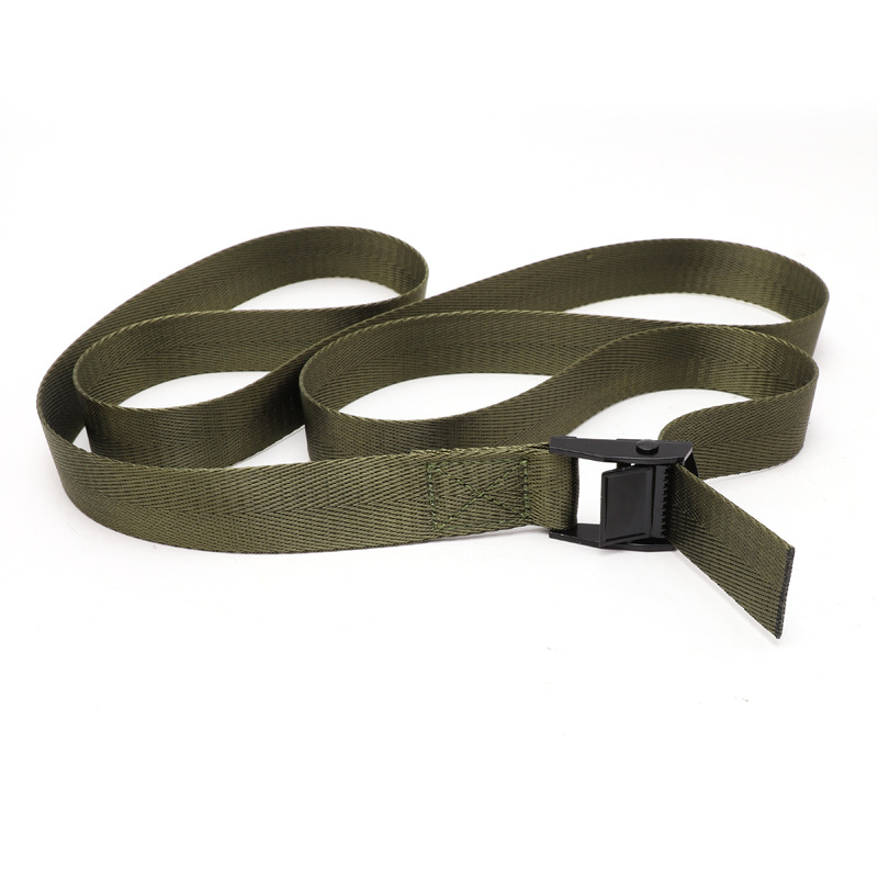 Army Green Zinc Alloy Buckle Tie-Down Strap Truck Motorcycle Bike