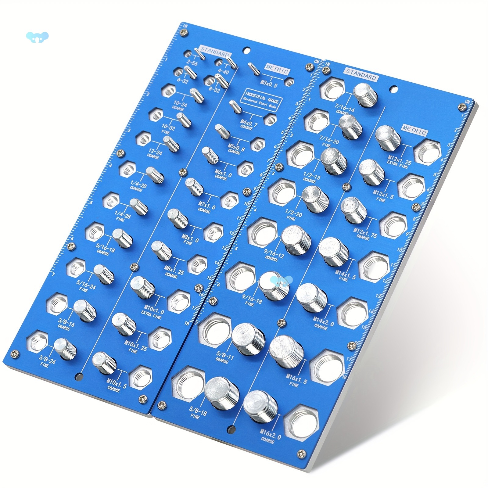 Thread Checker 28 Pcs/38 Pcs Inch And Metric Nut And Bolt