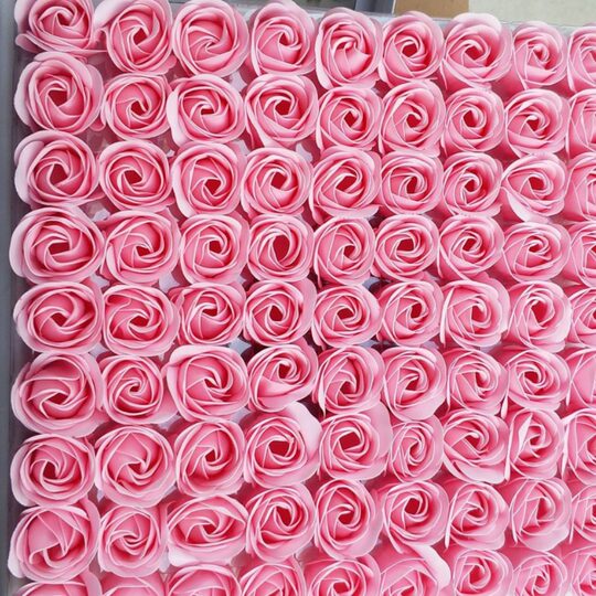 Yiwu source manufacturers wholesale no base, 4.0 soap flower soap flower head, rose head, 3.5CM