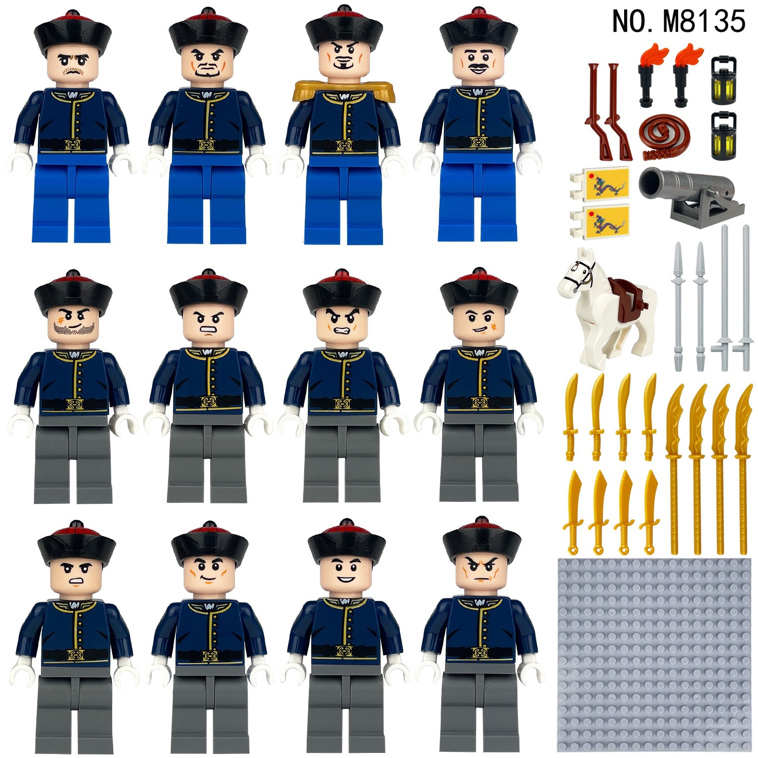 (Cross-border trading), minifigures, constructor, toy, small particles, tiger