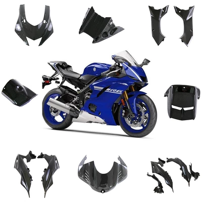 Suitable for motorcycle yamaha Yamaha R6 full set of carbon fiber modified parts fuel tank cap rear fender 17