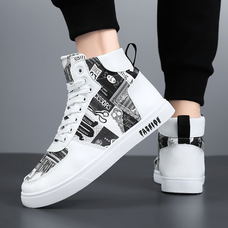 Otoño y invierno nuevos zapatos de hombre de moda coreana zapatos de skate casuales de entrenamiento para hombres zapatos deportivos retro de alta mar