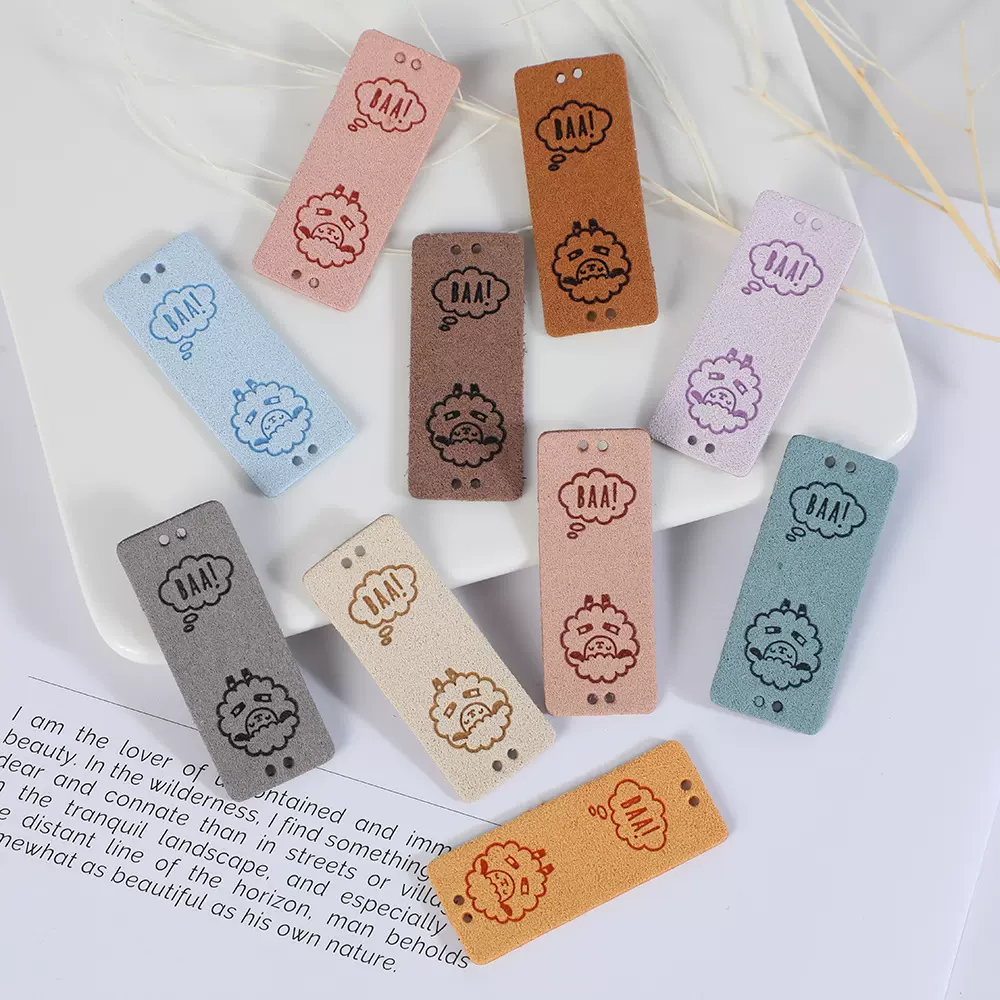 韩国绒可爱布贴diy手工超纤织标徽章魔术贴服装胸标补丁布章