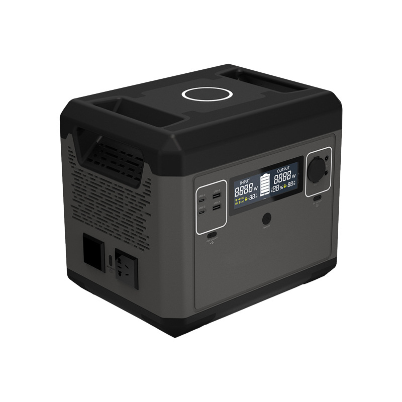 Qitrui 1500W fuente de alimentación de gran capacidad al aire libre fuente de alimentación de almacenamiento de energía de emergencia en espera banco de energía solar para acampar
