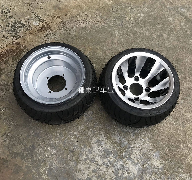 Four-Wheel Off-Road Motorcycle, Beach Bike, Go-Kart, 205/30-10 Inch Road Tire, Vacuum Flat Tire Wheel Hub
