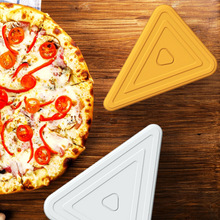 亚马逊热销食品级硅胶披萨盒午餐储存盒冰箱微波加热三角形便当盒