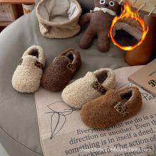 女童毛毛鞋韩版宝宝软底室内棉鞋2025冬季新款中小童防滑豆豆鞋潮