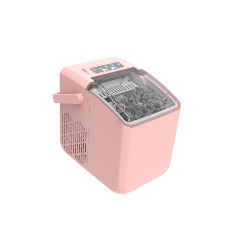 Mini máquina de hielo autolimpiante portátil, máquina de hielo pequeña de escritorio, caja de hielo automática de hielo cuadrado de coche de campamento