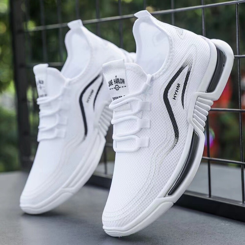 Foreign Trade Men's New Summer Sports Trendy Shoes, Non-Slip Casual Running Shoes, Fly-Knit Breathable and Comfortable, Cross-Border Wholesale Foreign Trade Men's New Summer Sports Trendy Shoes, Non-Slip Casual Running Shoes, Fly-Knit Breathable and Comfortable, Cross-Border Wholesale
