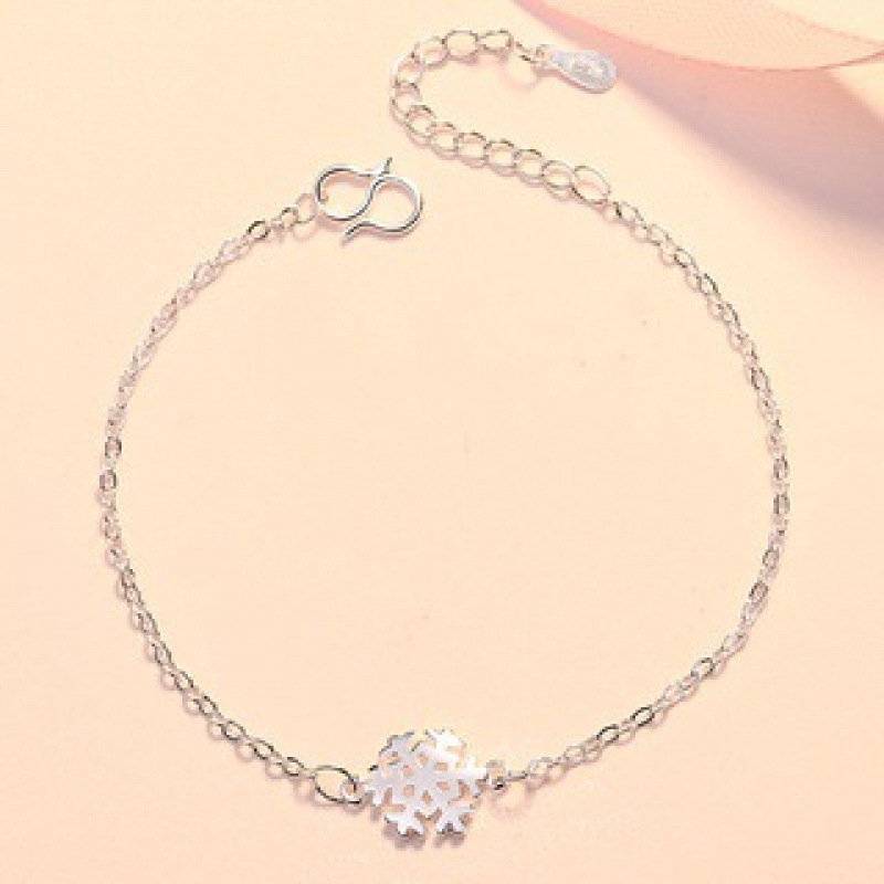 WYF107-A piece of snowflake silver bracelet#SZ020