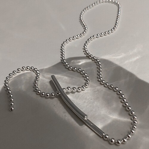 Korean Geometric Minimalist Style Hook Unique Sweater Chain Necklace for Women, INS Inspired, Niche Design, High-End, Lightweight Luxury
