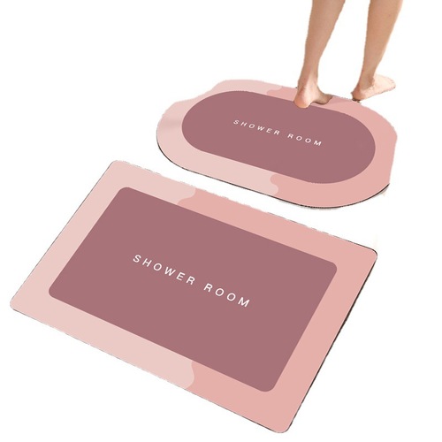 Modern minimalist bathroom mat water-absorbent bathroom toilet bedroom door mat door mat entryway anti-slip foot mat