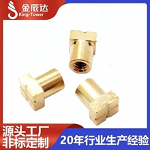 厂家直销手拧螺母 台阶手拧螺母 高头滚花黄铜十字槽螺母调节螺帽