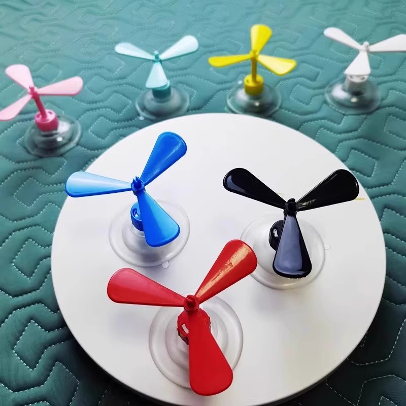 Bamboo Dragonfly Hat Suction Cup Motorcycle Motorcycle Toy Decorative Windmill Electric Car Helmet Small Fan Horn Rotating