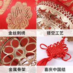 New Chinese Style Sheepskin Lantern Outdoor Waterproof Large Lantern for New Year Celebration, Temple and Restaurant Decoration, Antique Advertising Lantern