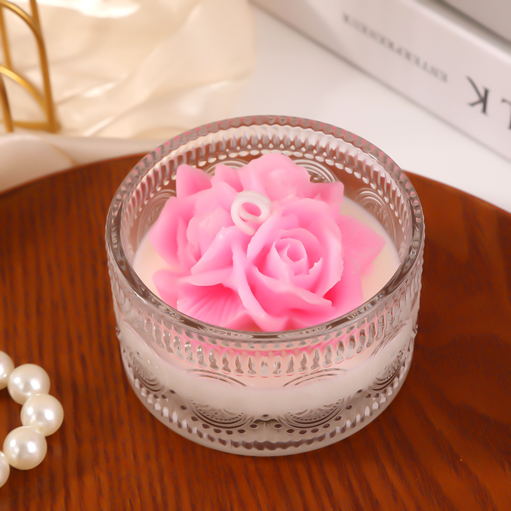 Rosas románticas con estilo de banano, Qixi, regalo de cumpleaños, regalo de perfume artesanal, regalo de mano.