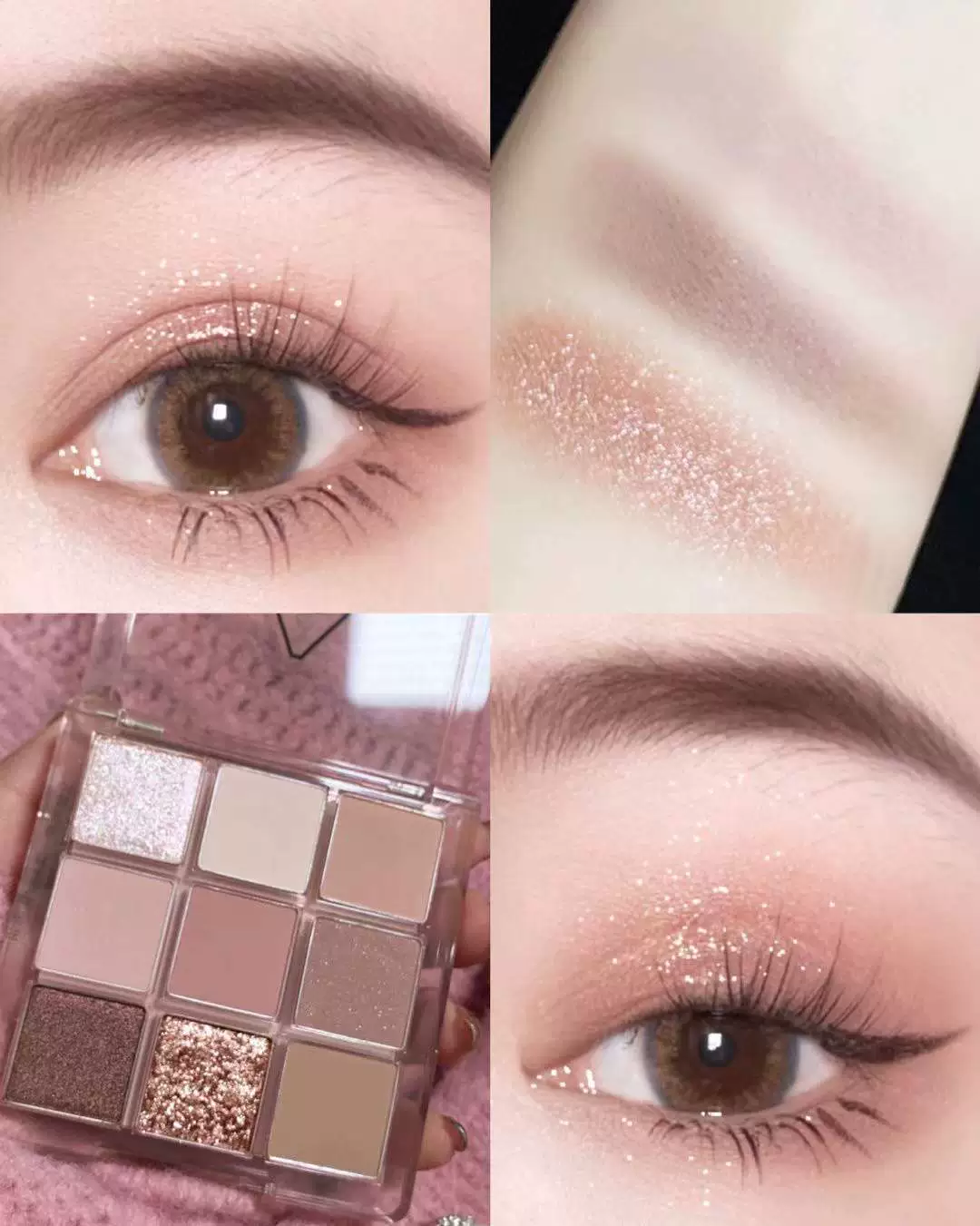 JADED 影 眼 眼 眼 葭 葦 葦 葦 葦 butter, orange brown plate taro, the earth color glittering powder pearl light priced student eyeshadow