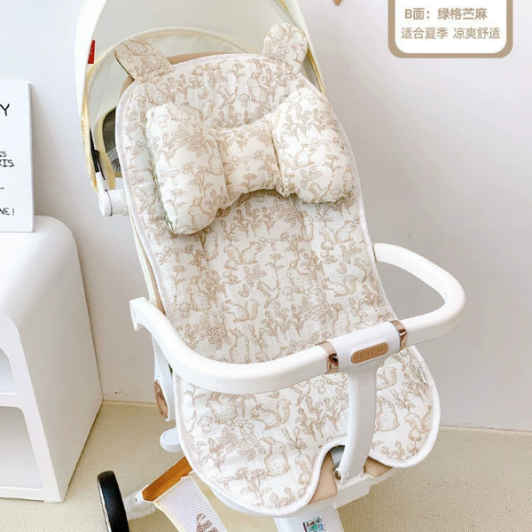 Cotton gauze headrest, 2 pieces