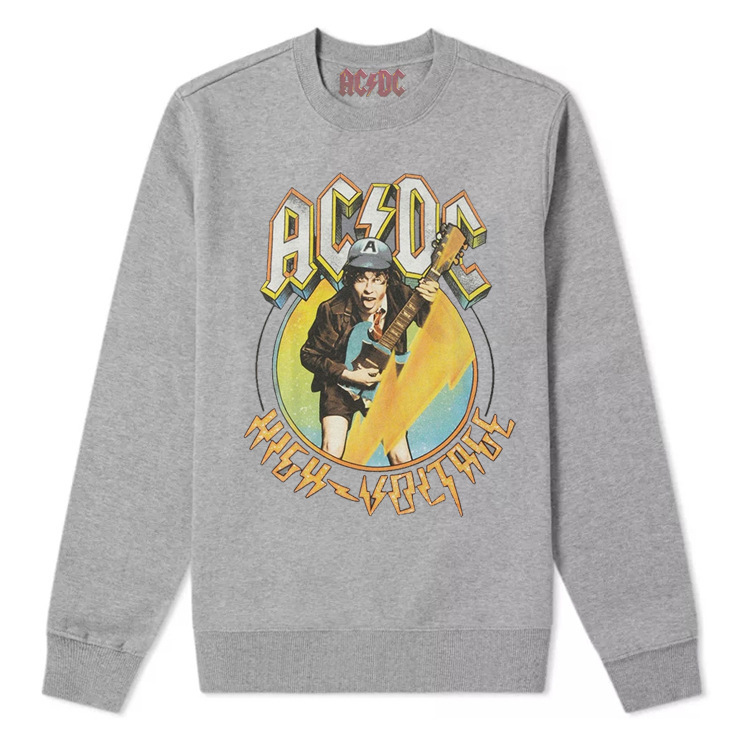 ACDC Band Rock European and American Retro Sweatshirt Male ACDC Band Rock European and American Retro Sweatshirt Male