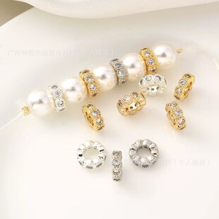 18K��ɫ��ʯ��߅�Ȧ��Ƭ����ɢ��ˮ������ִ�����diy�Ʒ���