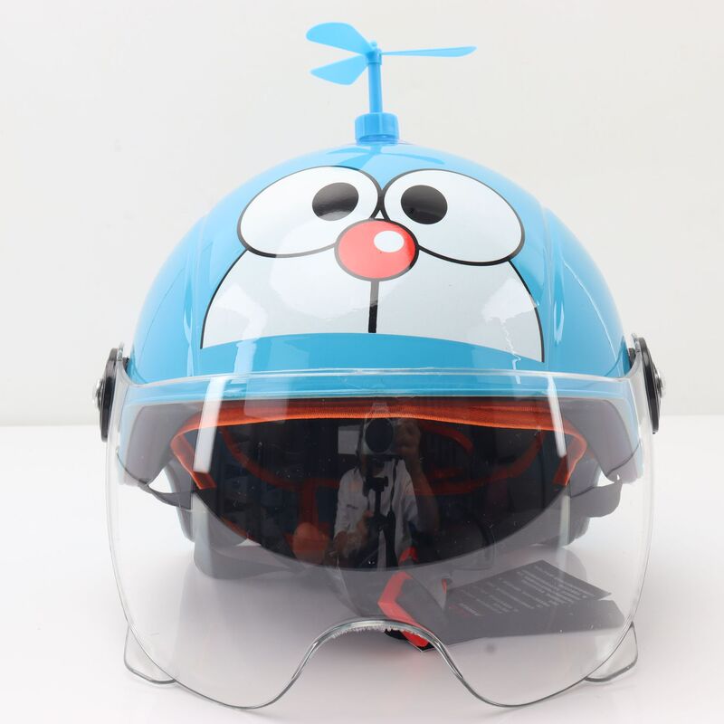 電動自転車用子供用ヘルメット、漫画風のかわいいハーフヘルメット、クマの子供用、学生用、赤ちゃん用安全ヘルメット、サイクリング用|undefined