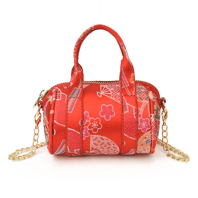 Bolsas de niños rojas de estilo nacional, Festival de Primavera, sobre rojo de Año Nuevo para niñas y niños, 2026 bolsos de cambio de cadena de Año Nuevo