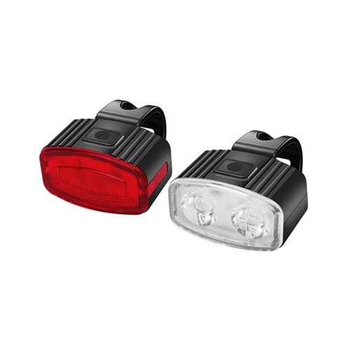 Bicycle front and rear light set, ultra-bright, charging, high brightness, mountain bike riding equipment, night riding warning light, cross-border