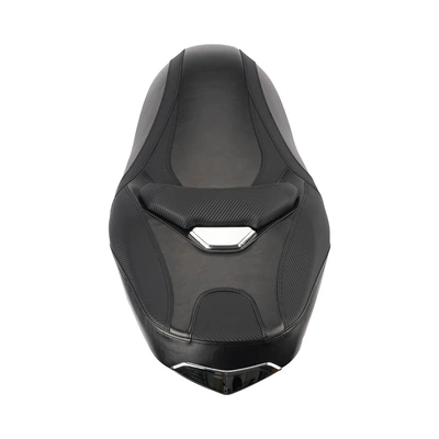 Motorcycle cushion Yamaha Xmax300 Motorcycles, Spanish Lowered - leather-black-without-standard-normal-height