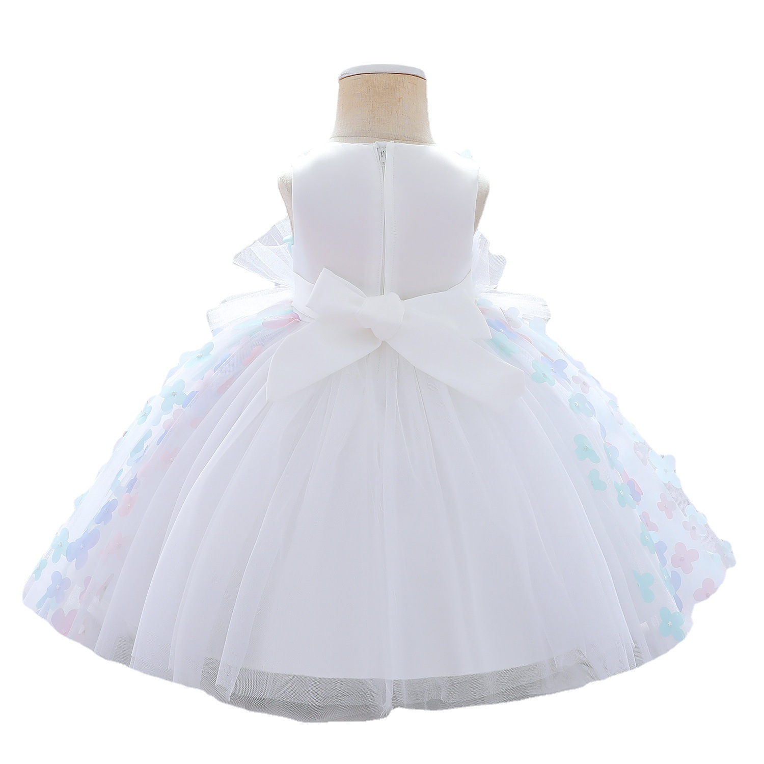 Vestido de princesa para niñas vestido de primavera y verano vestido de novia para niños niña de las flores anfitrión cumpleaños piano vestido de rendimiento años